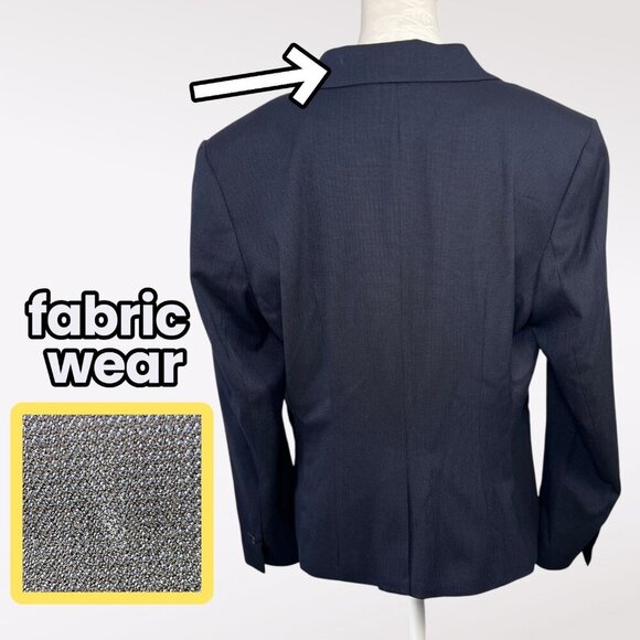 H&M Navy Single Button Blazer Medium - Picture 5 of 9